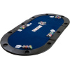Poker skladacia podložka Monaco modrá (Skladacia doska pre 10 hráčov )