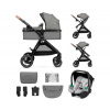 Kinderkraft | KINDERKRAFT - Kombinovaný kočík 3v1 ESME Moonlight grey + autosedačka MINK PRO | AG0898