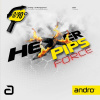 Poťah Andro Hexer Pips Force Vyberte FARBU poťahu: čierny / BLACK, Vyberte HRÚBKU špongie: 2,1 mm