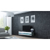 Televízny stolík, 140cm, sivý, biely, VIGO NEW 140