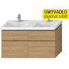 Jika H40J4274025191 CUBITO-N umývadlová skrinka 128x48x47cm,4 zásuvky, dub H40J4274025191