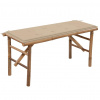 Skládací zahradní lavice s poduškou 118 cm bambus Béžová 3063852