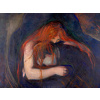 Plagát, Obraz - Love & Pain, The Vampire, Edvard Munch, 40 × 30 cm
