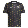 adidas Juventus Pre Match Shirt 2024 2025 Juniors Black 9-10 Years