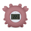 PETITEMARS PETITE&MARS Teplomer silikónový digitálny do vody Crab Caleb Dusty Rose 0m+
