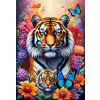 Alipson Puzzle - Puzzle Kolekcia materskej lásky: Tigre - 1000 dielov