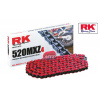 RK Chains Reťaz RK 520 MXZ4 (124čl) - netesnená/ bezkrúžková (červená)