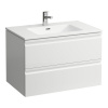 LAUFEN Pro S závesná skrinka s umývadlom s otvorom/s prepadom, 2 zásuvky, 800 x 500 x 545 mm, biela, H8619634631041