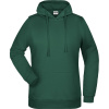 James & Nicholson Mikina JN 795 s kapucí, dámská COT02079502801-dark green S Zelená tmavá