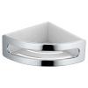 Keuco Elegance Rohová polička, biela/chróm 11657010000