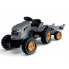 SMOBY Traktor XXL sivý na pedále s prívesom