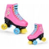 Detské kolieskové korčule ružové 31-34 nastaviteľné SMJ SPORT
