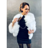 Max Original Leather Dámsky kožuch líška RAINETTE short white (XL 50-52) - White - XL
