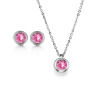 Swarovski e. set náhrdelník a náušnice, Little Joy ružový co1210