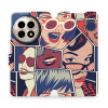 Flipové pouzdro Mobiwear - OnePlus 13 - VP18P Komiks (Knížkové flip pouzdro, obal, kryt na mobil OnePlus 13 - VP18P Komiks, materiál Umělá kůže + TPU - ochrana 360°, stojánek, silikonová vanička, magn