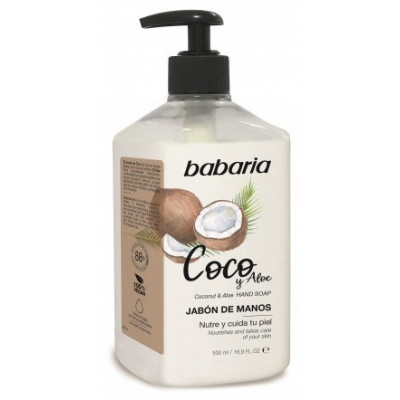 Babaria Coco and Aloe vera Hand Soap - Mýdlo s kokosovým olejem 500 ml