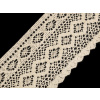 Bavlnená čipka paličkovaná šírka 12,5 cm režná svetlá 13.5m