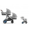 CYBEX e-Gazelle S Lux + Gazelle S Cot S Twin Set stone grey 2025
