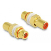 Delock 64142 64142 cinch audio adaptér [1x cinch zásuvka - 1x cinch zásuvka] zlatá, červená; 64142