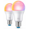 Philips Wiz Colors 8720169072336 LED žiarovka E27 A60 8,5W/806lm 2200-6500K+RGB 2-set