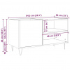 vidaXL Skrinka na platne dub artisan 84,5x38x48 cm kompozitné drevo - Hnedá - 221529-222121