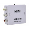 Prevodník MINI AV2HDMI, 1080p konvertor 3x RCA Cinch na HDMI