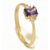 Zlatý prsteň 585 tanzanit , cubic Zirconia (Zlatý prsteň 585 tanzanit , cubic Zirconia)