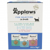 APW APPLAWS Fish selection multipack in broth Box - mokré krmivo pre mačky - 12x70g
