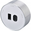 Viking zásuvkový modul A60, 1x USB-A, 1x USB-C, PD, stříbrná VA60S