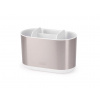 Stojánek na kartáčky Duo Steel Caddy 70606, velký, nerez/bílý