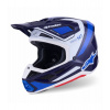 Přilba SUPERTECH S-M7 RISE, ALPINESTARS (modrá/bílá) 2026 L