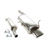 TA Technix sportovní nerezový catback výfuk BMW 3 E46 316 / 318 kromě Compact, 1x ovál 85x150 mm rovná nerezová koncovka s pertlem