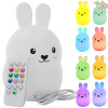 Verk Dětské noční světlo vedlo králík dotek rgb dálkové ovládání