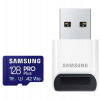 SAMSUNG PRO Plus MicroSDXC 128GB + USB Adaptér / CL10 UHS-I U3 / A2 / V30 (MB-MD128SB/WW)