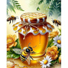 Diamantový obraz Včely a med