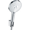 HANSGROHE Raindance Select S sprchová súprava, ručná sprcha 3jet priemer 125 mm, sprchový držiak a sprchová hadica 160 cm, biela/chróm, 26721400