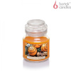 BARTEK Christmas Orange sviečka v skle s viečkom, 130g