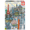 Puzzle Paris Carlo Stanga Educa 1000 dielov a Fix lepidlo