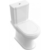 VILLEROY & BOCH Hommage WC misa kombi s hlbokým splachovaním, zadný odpad, 370 x 725 mm, biela alpská, s povrchom CeramicPlus, 666210R1