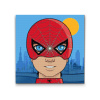 Vymalujsisam.sk Diamantovanie podľa čísiel - Spiderman dieťa Veľkosť: 50x50cm, Rám: Na kartónovej doske, Diamanty: Okrúhle