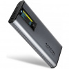 AXAGON EEM2-SD2 USB-C 10Gbps - M.2 NVMe & SATA SSD kovový DISPLAY box, bezšroubkový