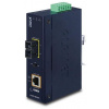 Planet IGTP-802TS konvertor RJ45/SC, 1Gbps, PoE injektor 802.3at, -40 až 75 st.C, IP30, SM s SC, 12-48VDC