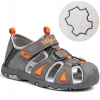 Wojtyłko detské sandále z ekologickej kože, sivé veľkosť 31