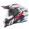 Helma NOX N312 VAPOR bílá/modrá/červená - M