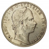 Stříbrná mince 1 zlatník František Josef I. Rakouská ražba 1858