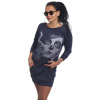 Yakuza dámske šaty - MEXICAN KLEID GKB 90116 parisian night Farba: modrá, Veľkosti dámske: XS