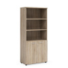 Basic Policová skriňa BASIC, kombinovaná, so zámkom, 80x40x182,1cm, dub Sonoma