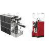Stone Espresso Mine Black + Eureka Mignon Specialita, CR ferrari red