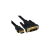 PREMIUMCORD Kabel HDMI - DVI 10m (M/M, zlacené kontakty, stíněný) kphdmd10