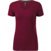 Malfini premium Action V-neck Dámske tričko 701 garnet S